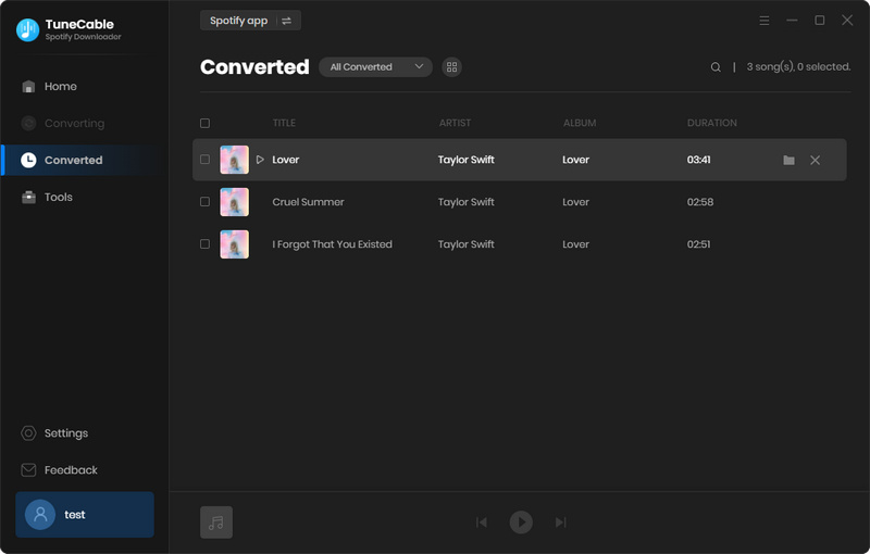 view and play downloaded spotify tracks