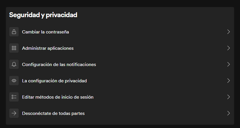 cerrar sesión en Spotify en todas partes