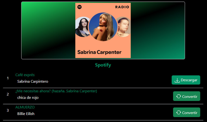 convertidor gratuito de listas de reproducción de Spotify