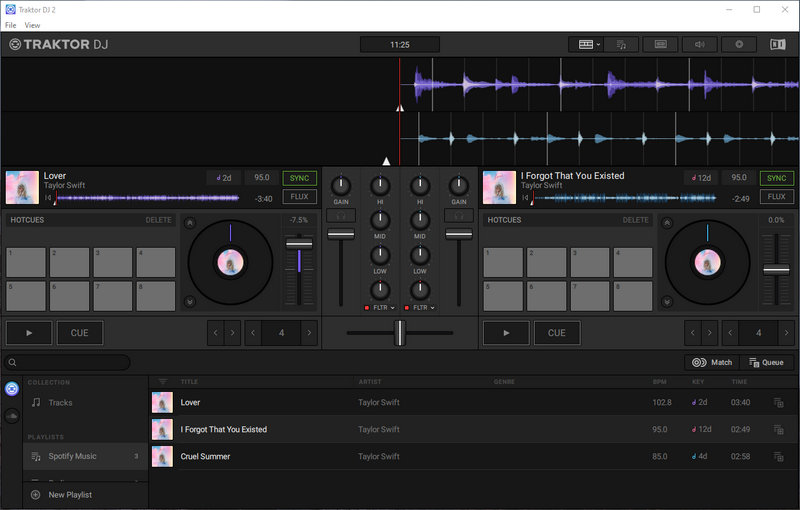 add spotify music to traktor