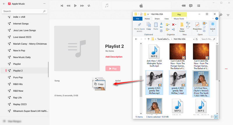 paly spotify music via apple music