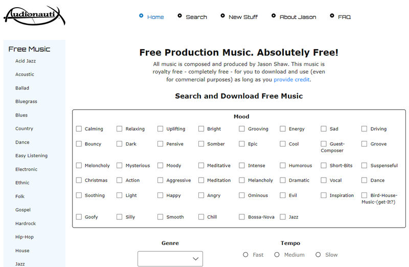 free download podcast music on Audionautix