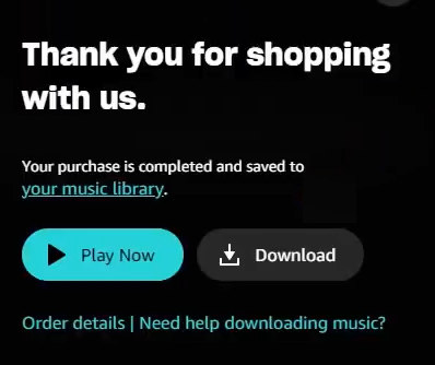 download purchased amazon music