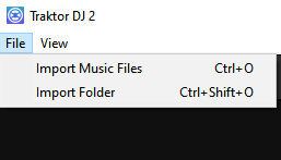 import file to traktor