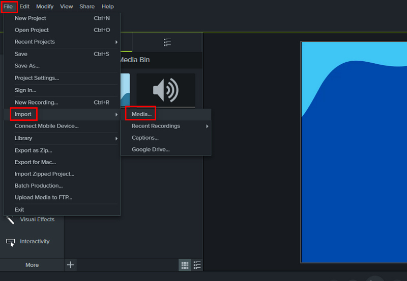 add youtube music playlist to camtasia video
