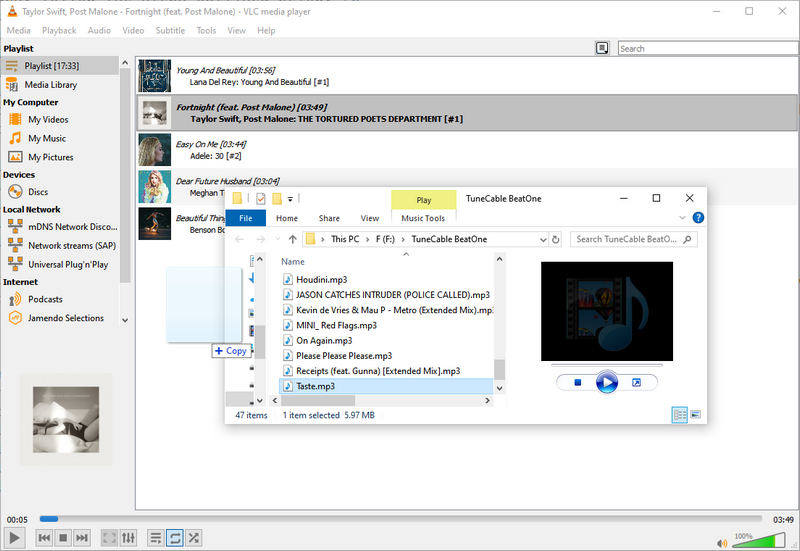 add soundcloud music to vlc media player