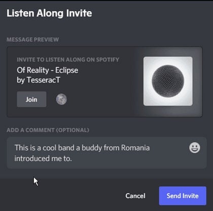 discord listen along feature