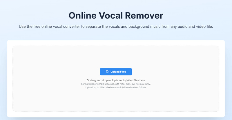 Notta.AI online vocal remover