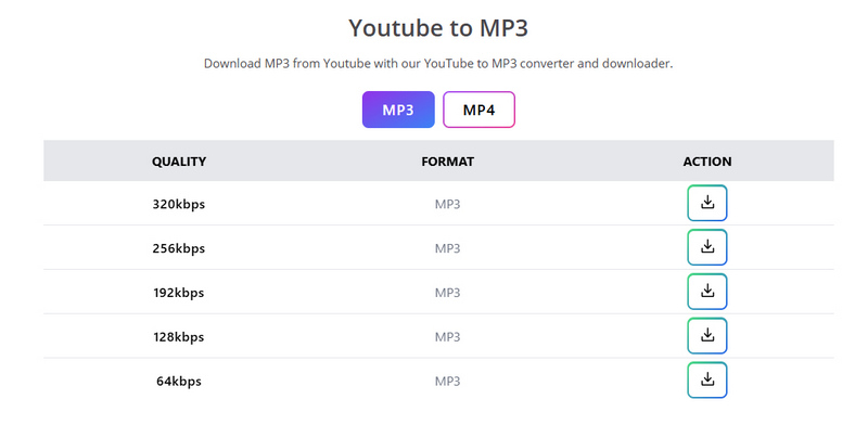 select youtube music output quality