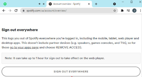 Sign Out Your Spotify Account
