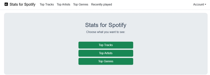 See Your Spotify Stats