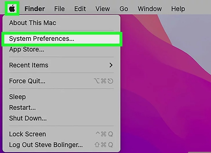 system prefernces on mac