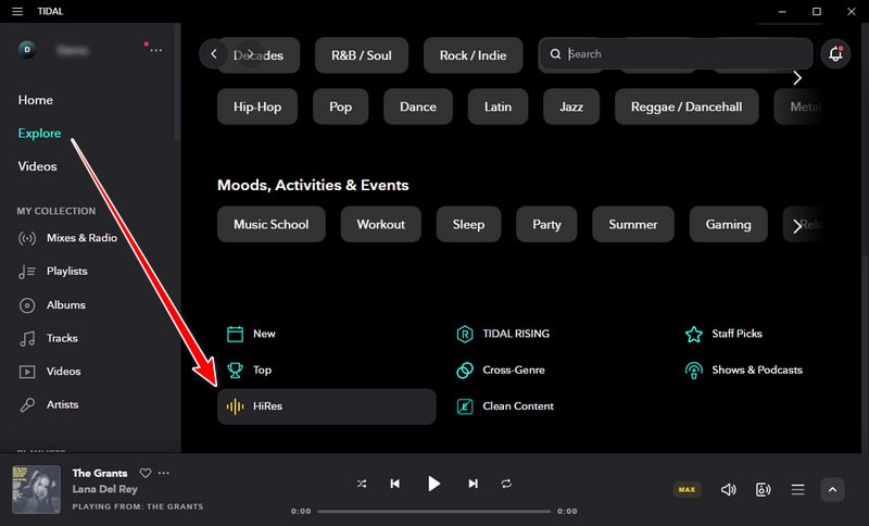 tidal hires music library