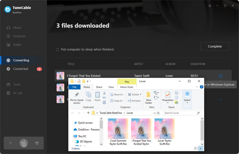 downloaded music