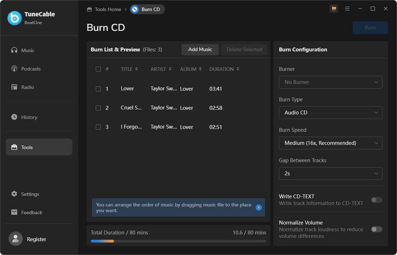 burn cd