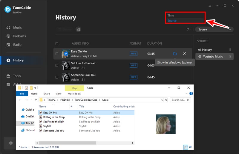 youtube music to MP3 formats