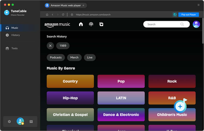 embedded web player