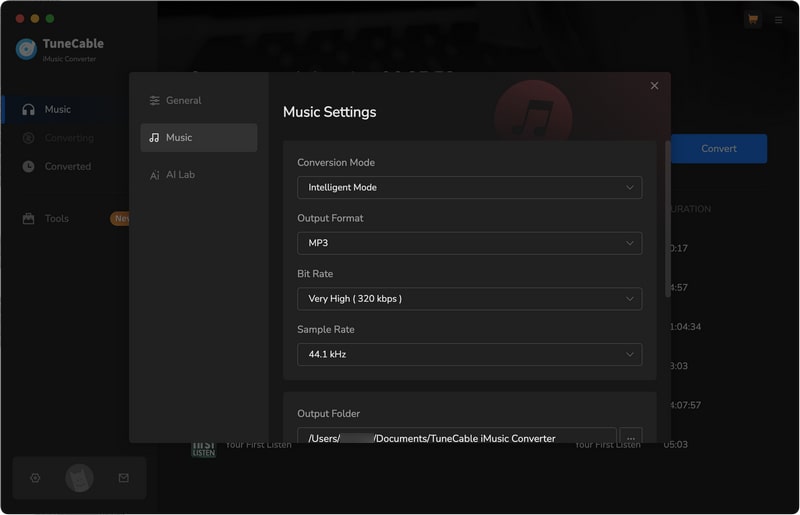 convert settings