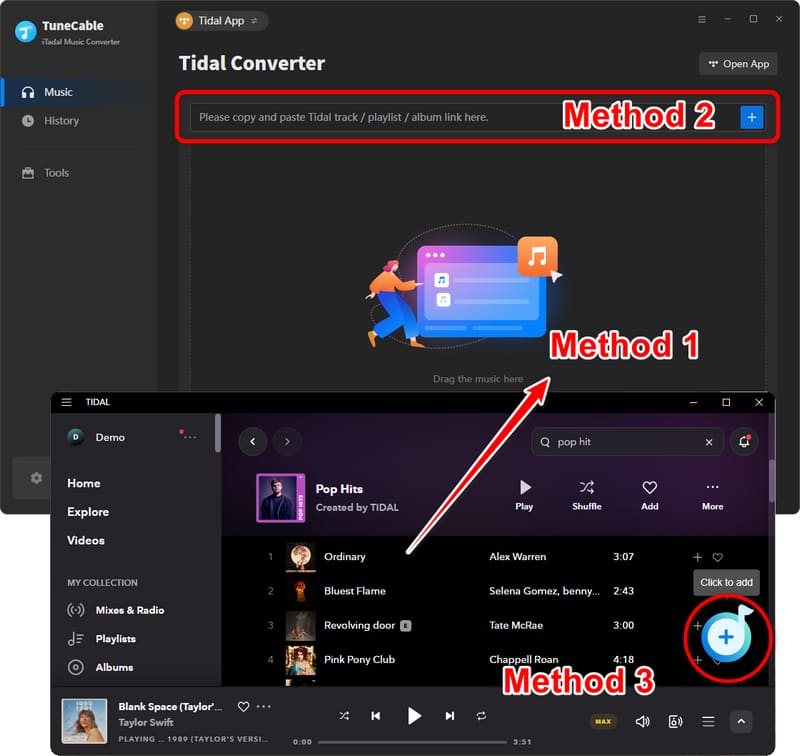 import tidal music to tunecable