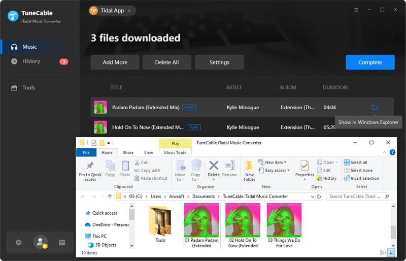 converted tidal music