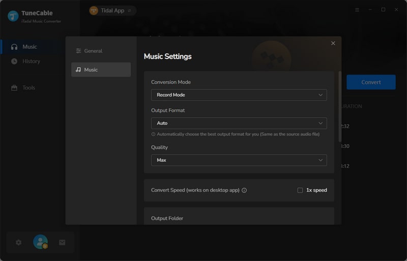 set output parameters