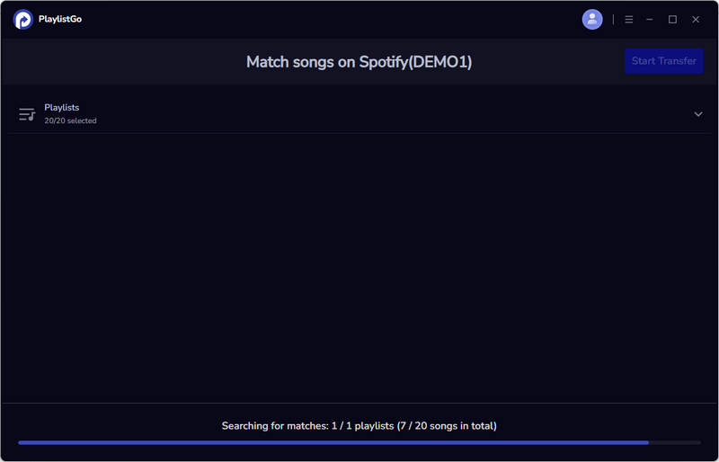 matching apple music playlist