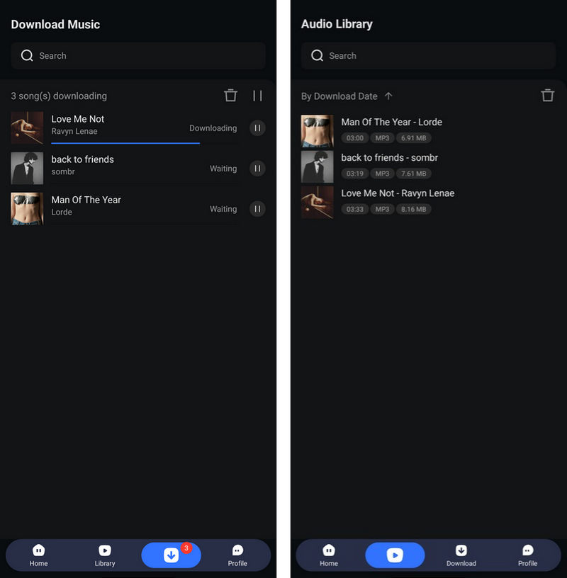 converted songs