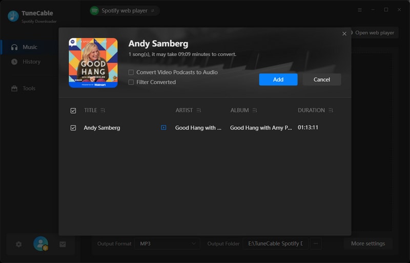 add video podcasts