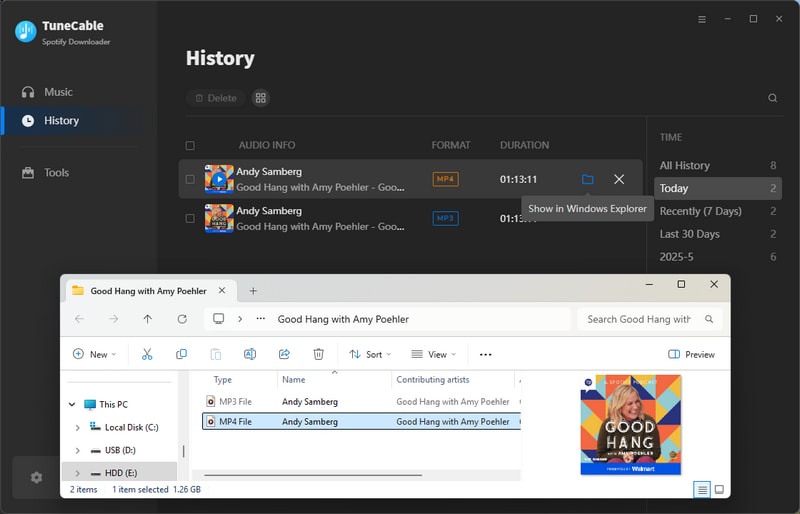 converted video podcasts