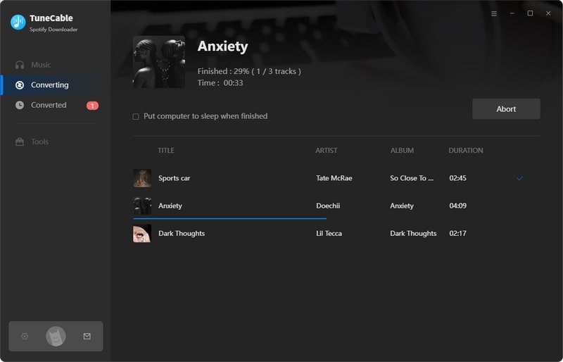 converting spotify music