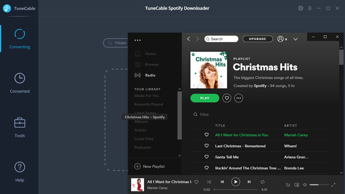 drag and drop christmas songs to download