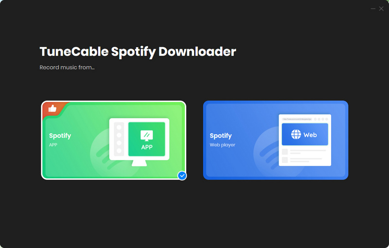 tunecable spotify downloader main interface